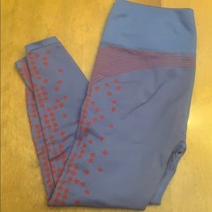 Blue and Red Star Legging